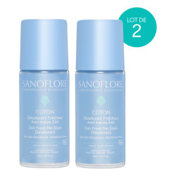 Sanoflore Desodorante de algodón 24 h, pack de 2 x 50 ml