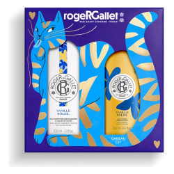 Roger&Gallet Vanille Soleil: Set de Navidad con agua perfumada revitalizante de 100 ml + leche corporal revitalizante de 250 ml