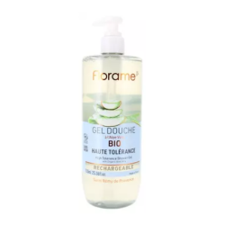 Florame Gel de ducha de aloe vera ecológico recargable, 750 ml