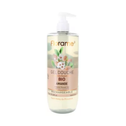 Florame Gel de ducha de almendra ecológico recargable, 750 ml