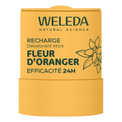 Weleda Desodorante en barra recargable de flor de azahar, 50 g
