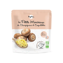 Popote Les Petits Morceaux: Coquillettes con setas, 190 g, a partir de los 8 meses