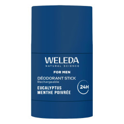 Weleda For Men Desodorante en barra recargable, 50 g