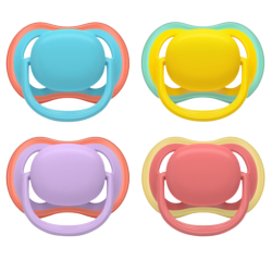 Avent, pack de 2 chupetes Ultra Air 18 meses+ ortodónticos - Colores aleatorios