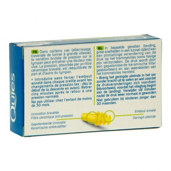 Quies tapones avión niño 1 par