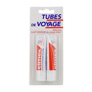 Elmex pasta dentífrica anticaries tubos de viaje 2x12ml