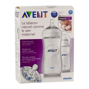 Biberón Avent Lote Natural 2x330ml