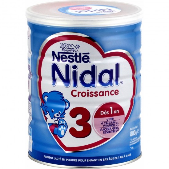 Nestlé Nidal lait croissance 800g Nestlé Nidal lait croissance 800g