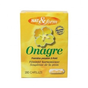 Nat & Form aceite de onagra y vitamina E 200 cápsulas