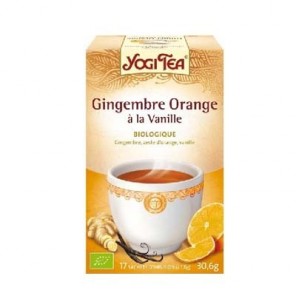 Yogi tea jengibre naranja con vainilla 17 bolsitas de té