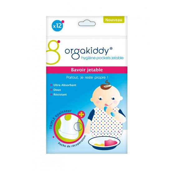 Orgakiddy Bavoir Jetable 12 Bavoirs Orgakiddy Bavoir Jetable 12 Bavoirs
