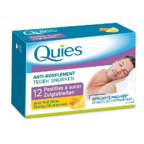 Quies antirronquidos 12 pastillas sabor miel limón