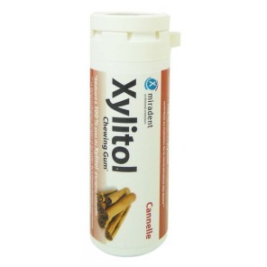 MIRADENT GUM XILITOL CANELA MASTICABLE 30G
