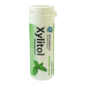 Miradent Xylitol Chicle Menta verde 30gr