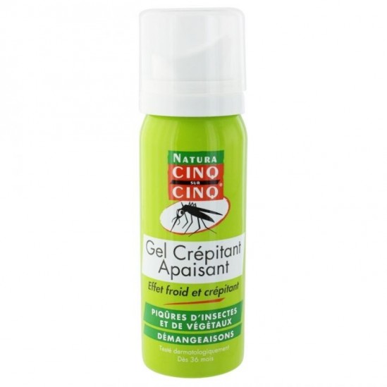 Cinq sur Cinq Gel Crepitant Apaisant Piqures Insectes et Végétaux 50 ml Cinq sur Cinq Gel Crepitant Apaisant Piqures Insectes et Végétaux 50 ml