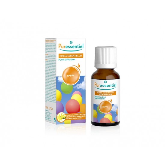 Puressentiel Huiles Essentielles pour Diffusion Happy 30 ml Puressentiel Huiles Essentielles pour Diffusion Happy 30 ml
