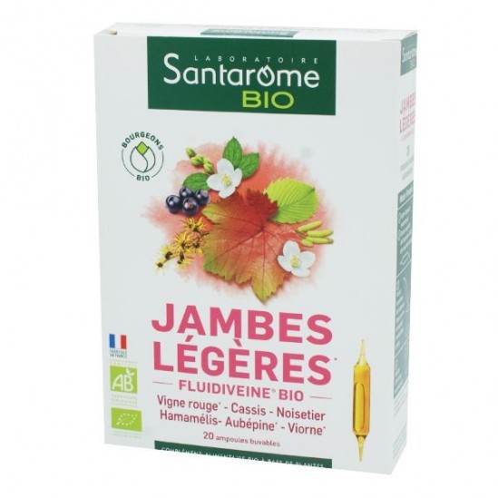 Santarome jambes légères boite de 20 ampoules Santarome jambes légères boite de 20 ampoules