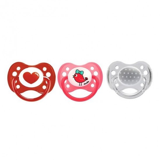 Dodie sucette anatomique silicone n°A18 pls de 6 mois fille x2 Dodie sucette anatomique silicone n°A18 pls de 6 mois fille x2