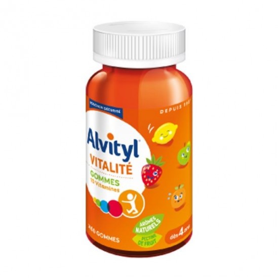 Alvityl vitalité 10 vitamines 60 gommes Alvityl vitalité 10 vitamines 60 gommes