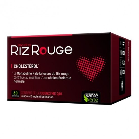 Santé Verte levure de riz rouge 600mg duo 30 comprimés Santé Verte levure de riz rouge 600mg duo 30 comprimés