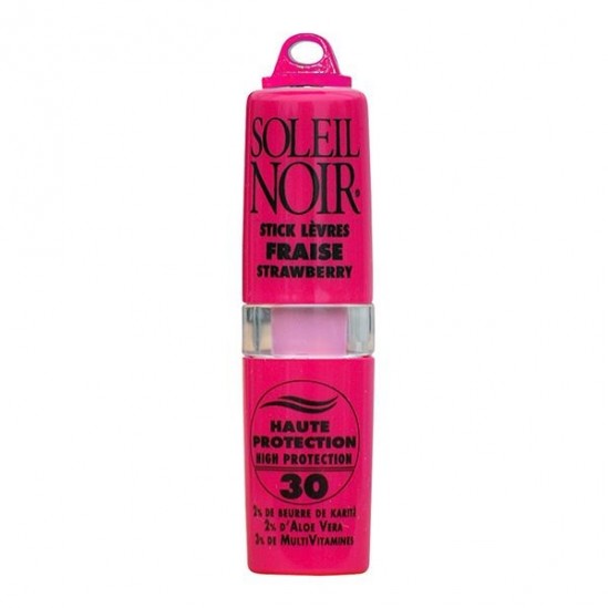 Soleil Noir stick lèvres fraise SPF30 4.5g Soleil Noir stick lèvres fraise SPF30 4.5g