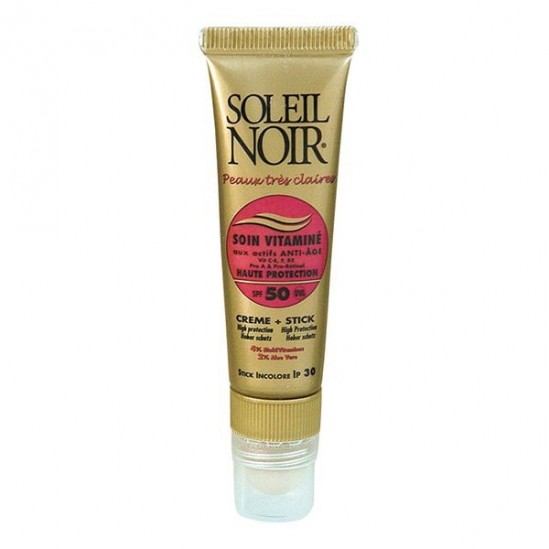 Soleil Noir combi crème et sticks SPF50 20ml Soleil Noir combi crème et sticks SPF50 20ml