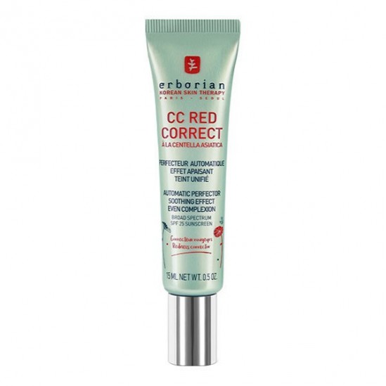 Erborian cc red correct à la centella asiatica crème anti rougeur 15ml Erborian cc red correct à la centella asiatica crème anti rougeur 15ml