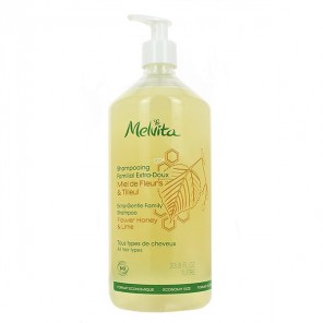 Melvita champú familiar extra suave miel en flor 1L