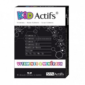 Synactifs kidactifs vitaminas y minerales 30 cápsulas