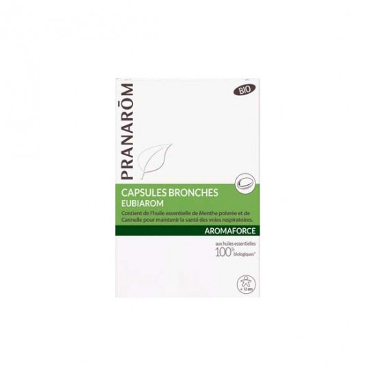 Pranarôm aromaforce capsules bronches eubiarom boîte de 30 Pranarôm aromaforce capsules bronches eubiarom boîte de 30
