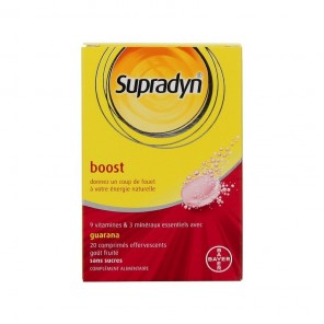 Supradyn boost vitaminas y guaraná 20 comprimidos