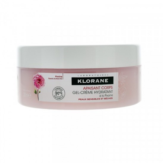 Klorane apaisant corps gel crème hydratant à la Pivoine 200ml