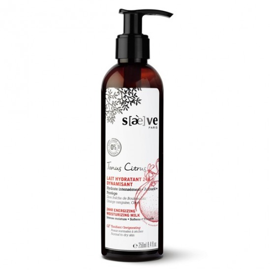 Saeve tonus citrus lait hydratant 24h dynamisant 250ml Saeve tonus citrus lait hydratant 24h dynamisant 250ml