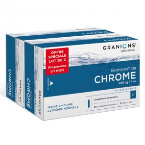 Granions chrome duo 2x30 ampollas 120ml