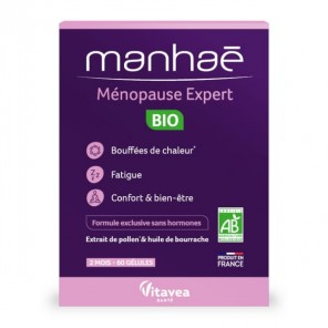 Nutrisanté manhaé ménopause expert bio 60 gélules