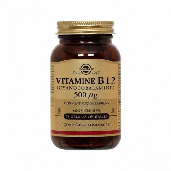 SOLGAR VIT B12 500 50 GEL SOLGAR VIT B12 500 50 GEL