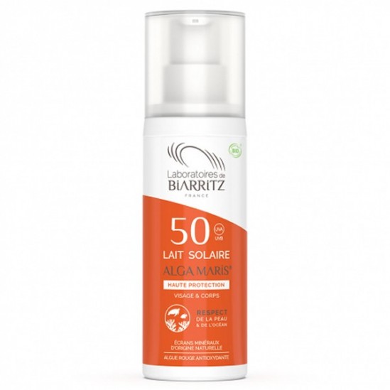 Alga Maris lait solaire certifié bio SPF50 100 ml Alga Maris lait solaire certifié bio SPF50 100 ml