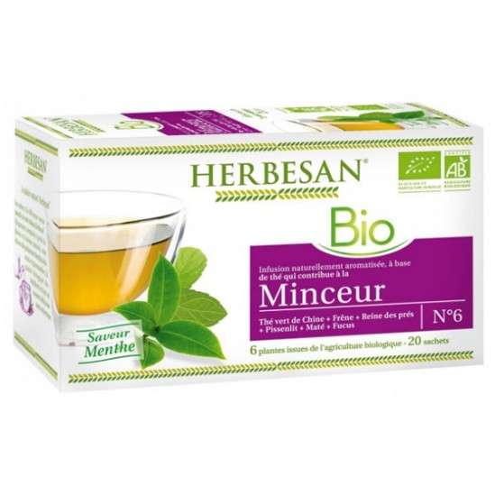 Herbesan bio infusion minceur n°6 20 sachets Herbesan bio infusion minceur n°6 20 sachets