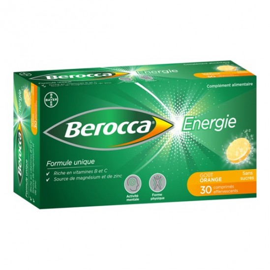 Berocca énérgie effervescents orange 30 comprimés Berocca énérgie effervescents orange 30 comprimés