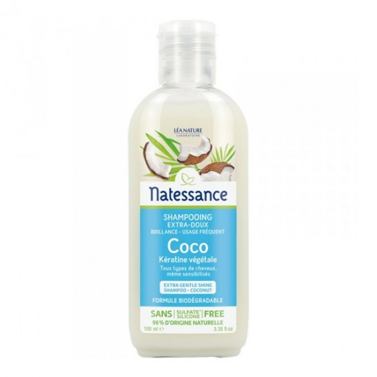 Natessance shampooing extra-doux coco 100ml Natessance shampooing extra-doux coco 100ml