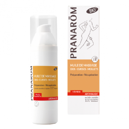 Pranarom Aromalgic huile de massage dos cuisses mollets 100ml