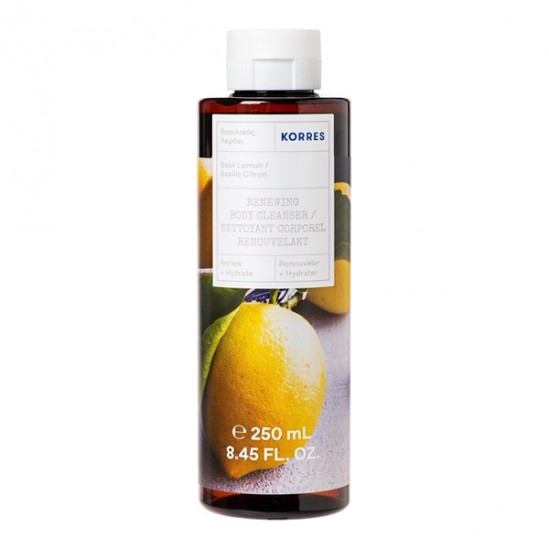 Korres basilic citron nettoyant corporel renouvelant 250ml