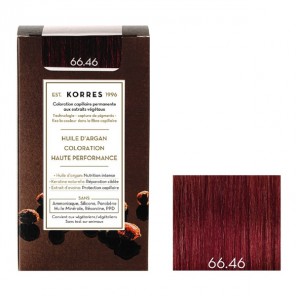 Korres huile d'argan coloration 66.46 rouge burgundy intense