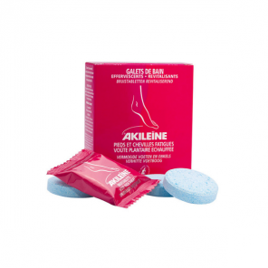 Akileïne Guijarros de baño efervescentes revitalizantes 6 dosis x 20gr
