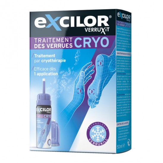 Excilor cryo traitement des verrues par cryothérapie 50ml Excilor cryo traitement des verrues par cryothérapie 50ml