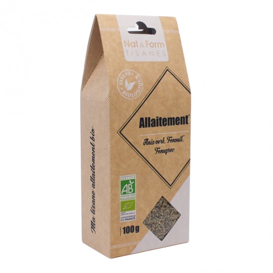Nat&form tisane allaitement bio 100g Nat&form tisane allaitement bio 100g