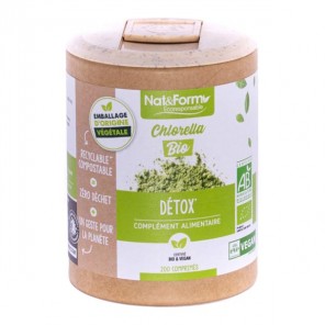Nat&form chlorella bio format éco 200 comprimés