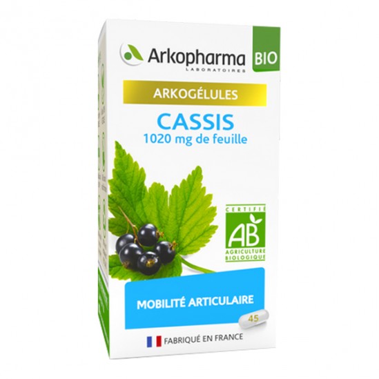 Arkopharma arkogélules bio cassis 45 gélules