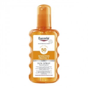 Eucerin sun protection sensitive protect spray transparente spf50+ 200ml