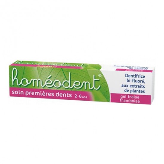 Boiron homéodent soin 1ères dents 2-6 ans gel fraise framboise 50ml